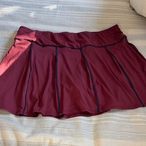Original Penguin Maroon Skater Skirt